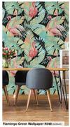 Flamingo Green Wallpaper