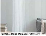 Paintable Stripe Wallpaper