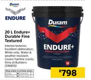Duram Endure 20Ltr Endure+ Durable Fine Textured