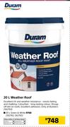 Duram 20Ltr Weather Roof Green & White