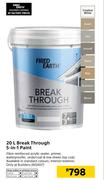 Fired Earth 20Ltr Break Through 5 In 1 Paint