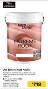 Fired Earth 20Ltr Extreme Roof Acrylic Green & White