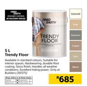 Fired Earth 5Ltr Trendy Floor
