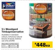 Dulux 5Ltr Woodgard Timbapreservative-Each