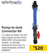 Splash Works Pump To Tank Connector Kit