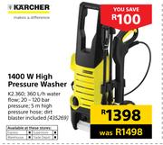 Karcher 1400W High Pressure Washer