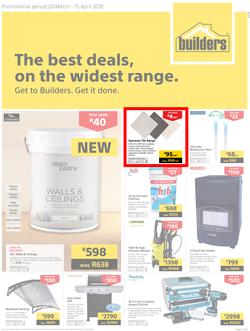 Builders WC & PE : The Best Deals On The Wildest Range (20 March - 15 April 2018), page 1