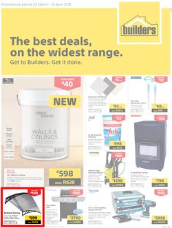 Builders WC & PE : The Best Deals On The Wildest Range (20 March - 15 April 2018), page 1