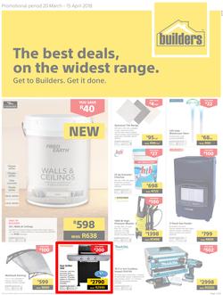 Builders WC & PE : The Best Deals On The Wildest Range (20 March - 15 April 2018), page 1