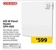 Goldair 425 W Panel Heater GPH-600