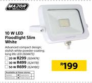 Major Tech 10W LED Floodlight Slim White