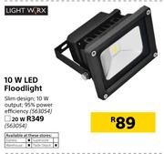 Light Worx 10W LED Floodlight
