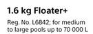 HTH 1.6Kg Floater+