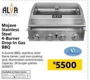 Alva Mojave Stainless Steel 4 Burner Drop In Gas BBQ
