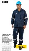 Beck Conti jacket Flame/Acid Resistant-Each