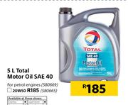 Total 5Ltr Motor Oil SAE 40