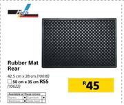 Moto Quip Rubber Mat Rear-50cm x 35cm