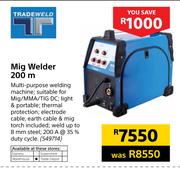 Tradeweld Mig Welder 200m