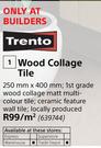 Trento Wood Collage Tile-Per Sqm
