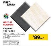 Fired Earth Cementi Tile Range-Per Sqm
