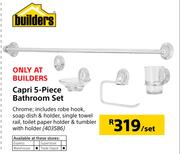 Builders Capri 5 Piece Bathroom Set-Per Set
