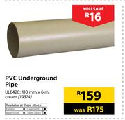 PVC Underground Pipe