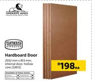 Swartland Hardboard Door 2032mm x 813mm-Each