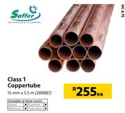 Saffer Class 1 Coppertube-15mm x 5.5m Each