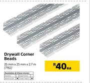 Drywall Corner Beads-25mm x 25mm x 2.7m Each