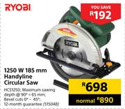 Ryobi 1250W 185mm Handyline Circular Saw HCS1250