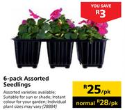 6 Pack Assorted Seedlings-Per Pack