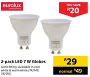 Eurolux 2 Pack LED 7W Globes