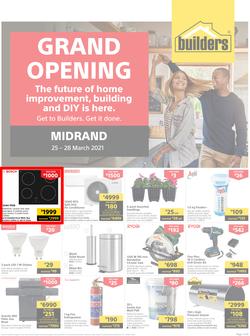 Builders Midrand : Grand Opening (25 March - 28 March 2021), page 1