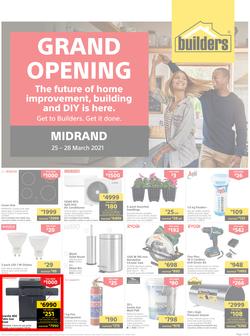 Builders Midrand : Grand Opening (25 March - 28 March 2021), page 1