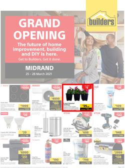 Builders Midrand : Grand Opening (25 March - 28 March 2021), page 1