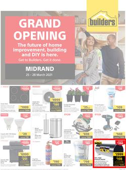 Builders Midrand : Grand Opening (25 March - 28 March 2021), page 1