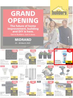 Builders Midrand : Grand Opening (25 March - 28 March 2021), page 1
