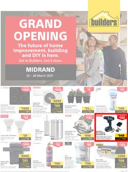 Builders Midrand : Grand Opening (25 March - 28 March 2021), page 1
