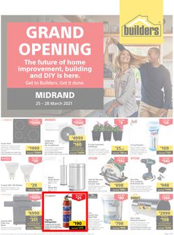 Builders Midrand : Grand Opening (25 March - 28 March 2021), page 1