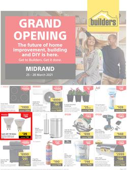 Builders Midrand : Grand Opening (25 March - 28 March 2021), page 1