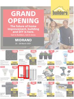 Builders Midrand : Grand Opening (25 March - 28 March 2021), page 1