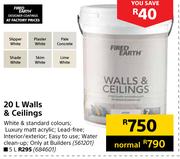 Fired Earth 20Ltr Walls & Ceilings
