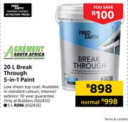 Fired Earth 5Ltr Break Through 5 In 1 Paint