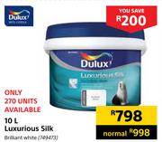 Dulux 10Ltr Luxurious Silk