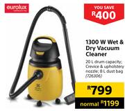Eurolux 1300W Wet & Dry Vacuum Cleaner