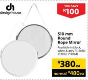 Designhouse 510mm Round Rope Mirror-Each