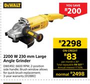 Dewalt 2200W 230mm Large angle Grinder DWE492