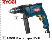 Ryobi 650W 13mm Impact Drill PD650