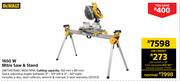 Dewalt 1650W Mitre Saw & Stand DW714STAND