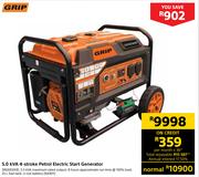 Grip 5.0 KVA 4 Stroke Petrol Electric Start Generator SRGE6500E